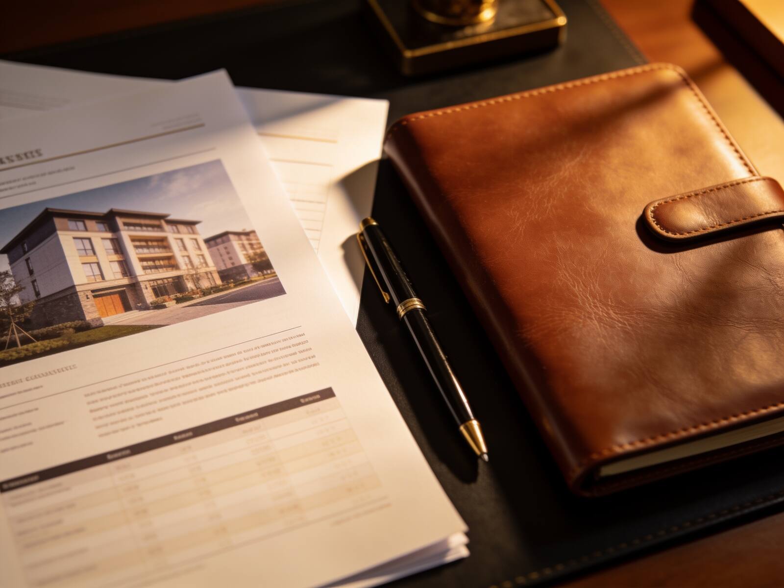 Commercial lease documents and a reconciliation statement on a Sydney asset manager's desk