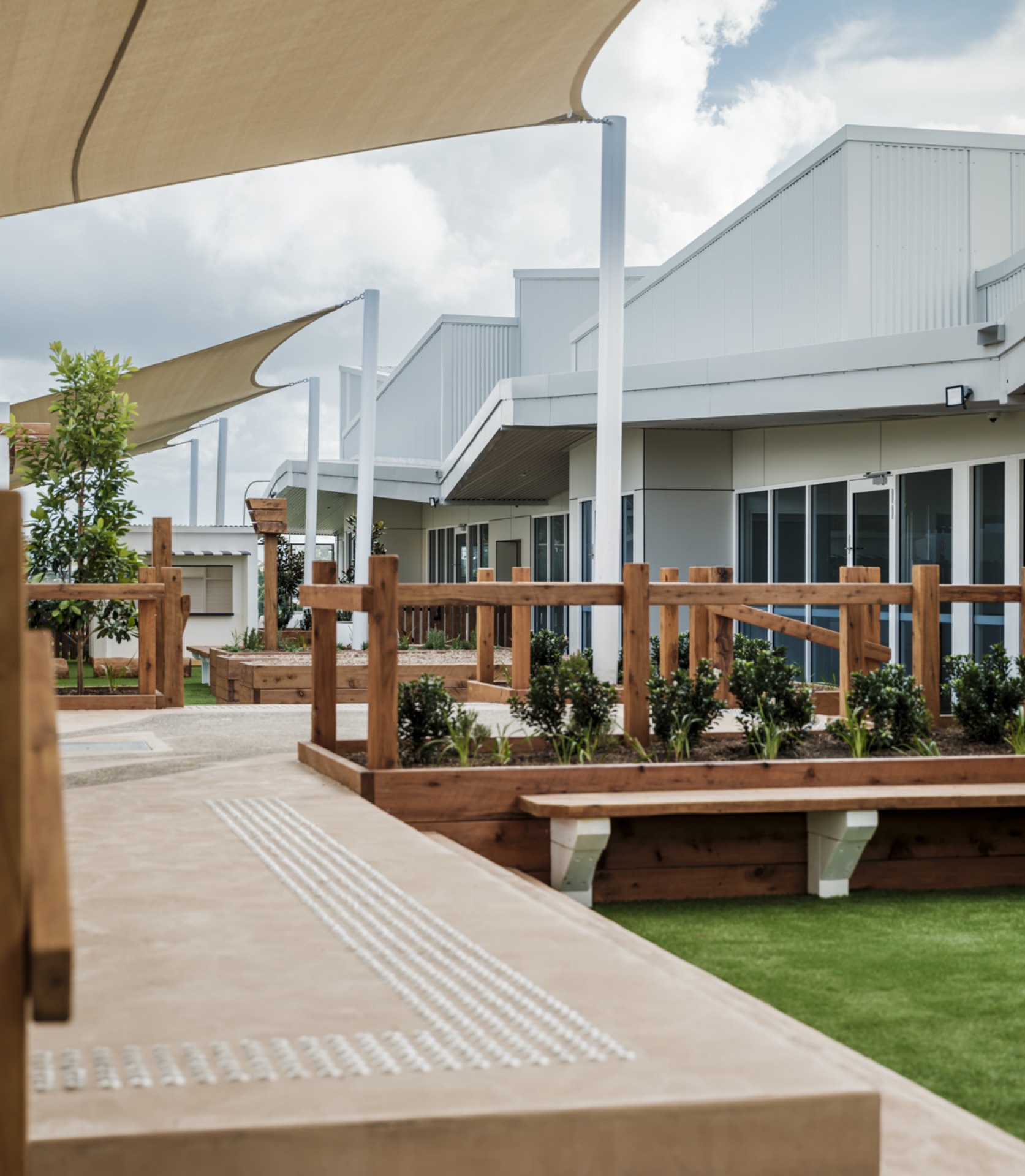 Modern retail strip centre interior Sydney