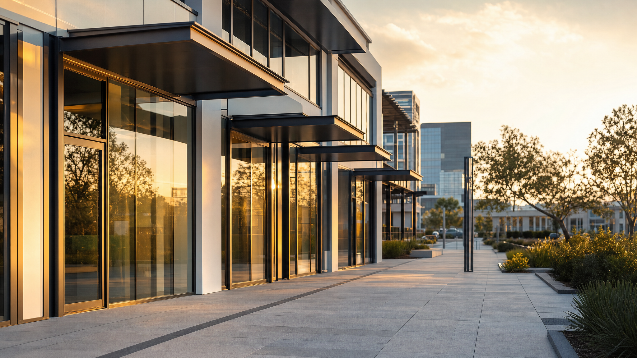 Modern Sydney commercial retail strip representing a multi-tenant outgoings reconciliation scenario